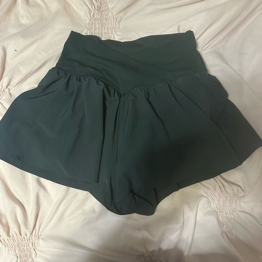 Aerie High Waisted Crossover Shorts
